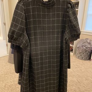 Anne Taylor Loft black and white dress